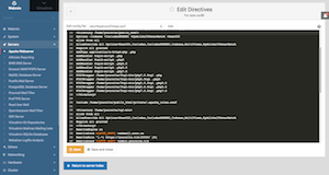 Edit apache directives with include file
