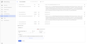 Google Cloud DNS DKIM TXT Record