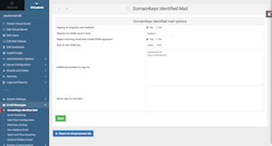 Virtualmin DKIM setup